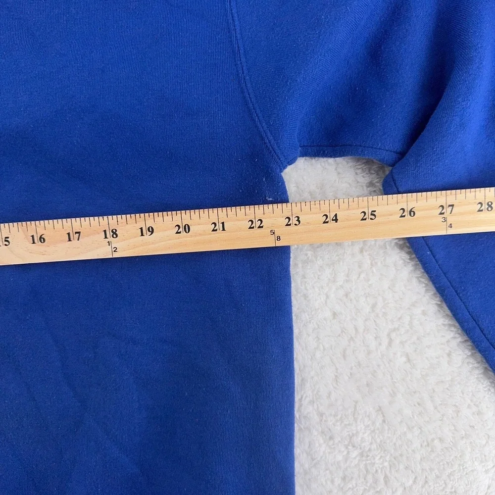 vintage 90s BLANK BLUE RUSSELL ATHLETIC CREWNECK SWEATSHIRT LARGE/XL made in usa